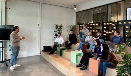 Impression van Life's a Pitch theater presentatietraining